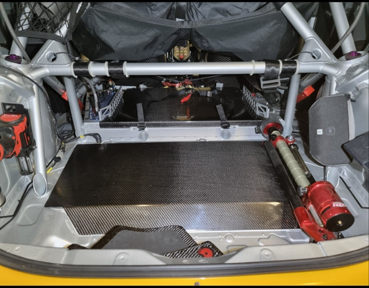 Toyota Yaris rally 2 spare tyre holder