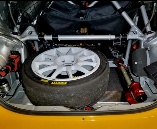 Toyota Yaris rally 2 spare tyre holder