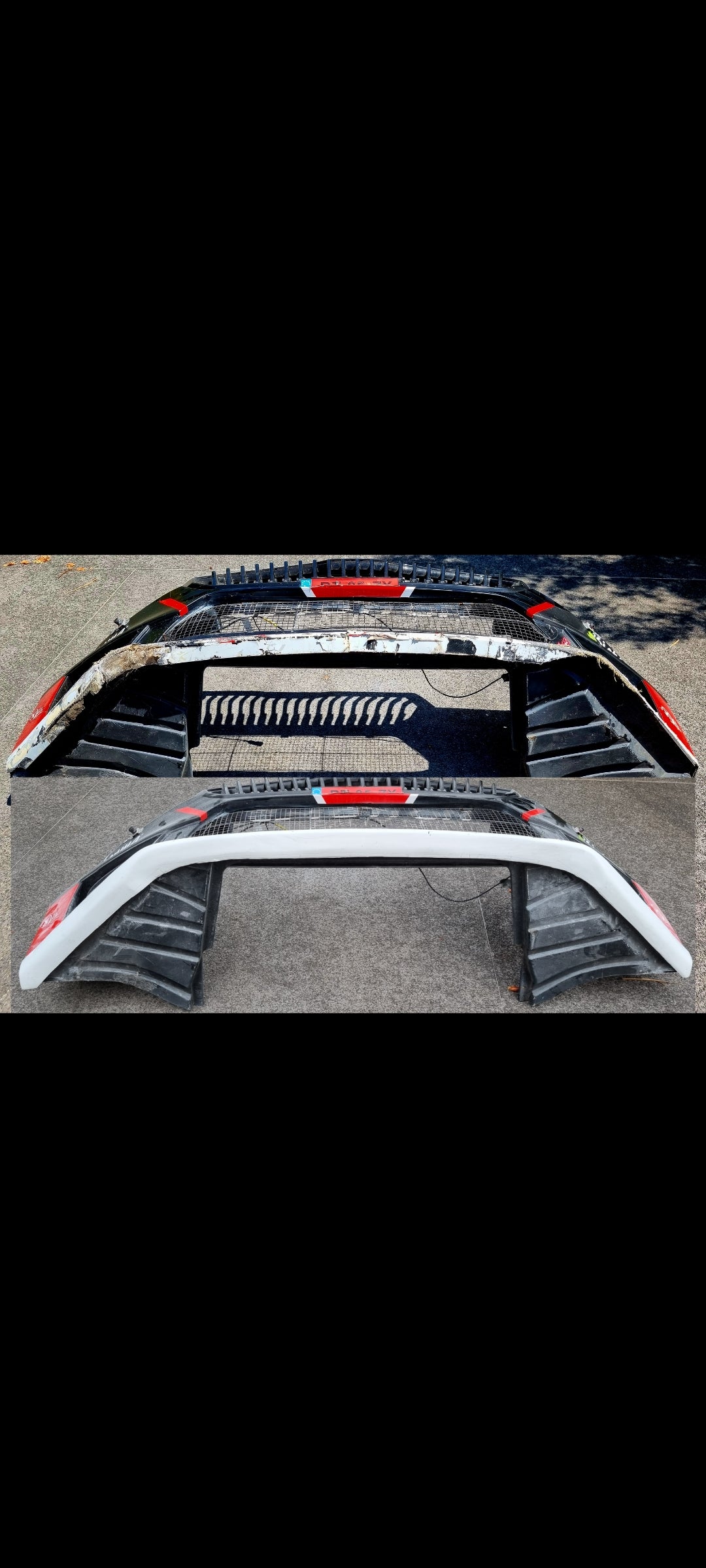 Skoda rs rally 2 front lip protector (fibreglass)