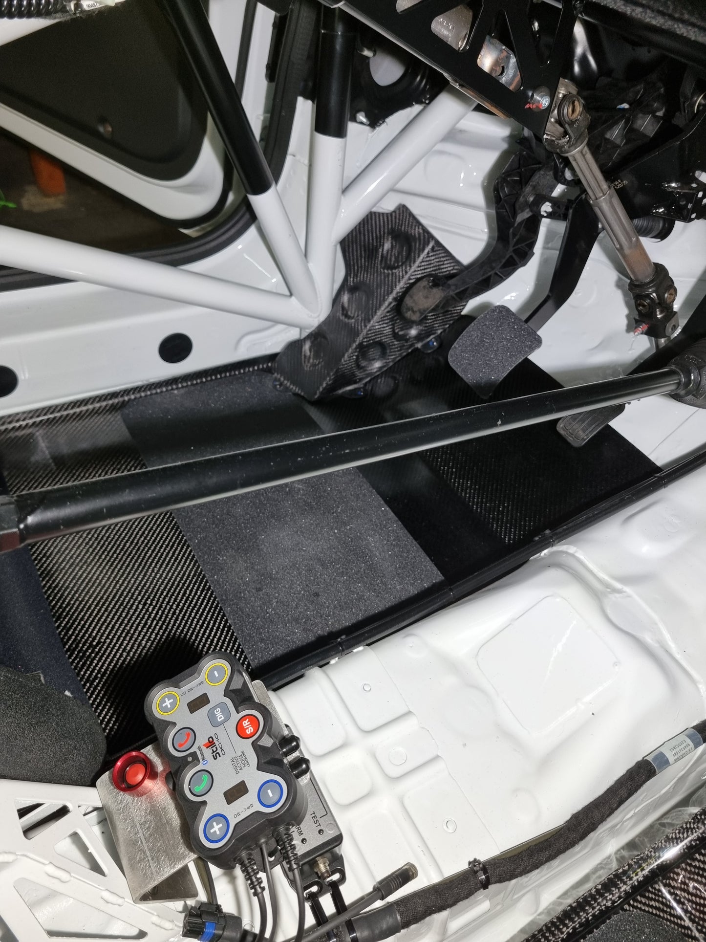 Lancia Ypsilon rally4 foot rests(carbon fibre)