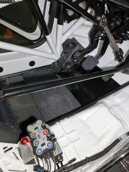 Lancia Ypsilon rally4 foot rests(carbon fibre)
