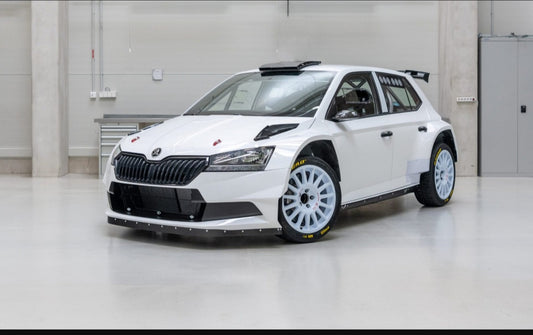 Skoda R5 evo2 spare wheel holder(carbon fibre)