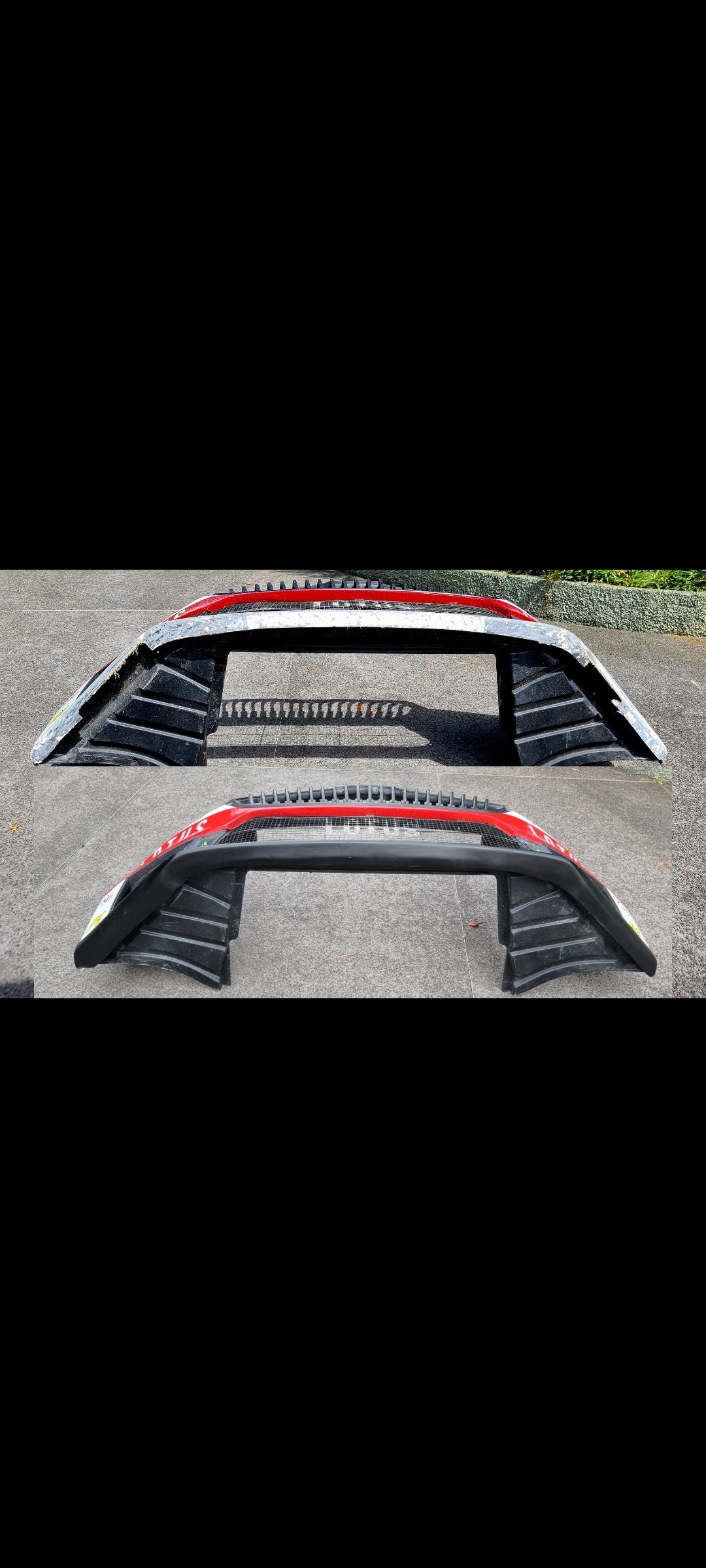 Skoda rs rally 2 front lip protector (fibreglass)
