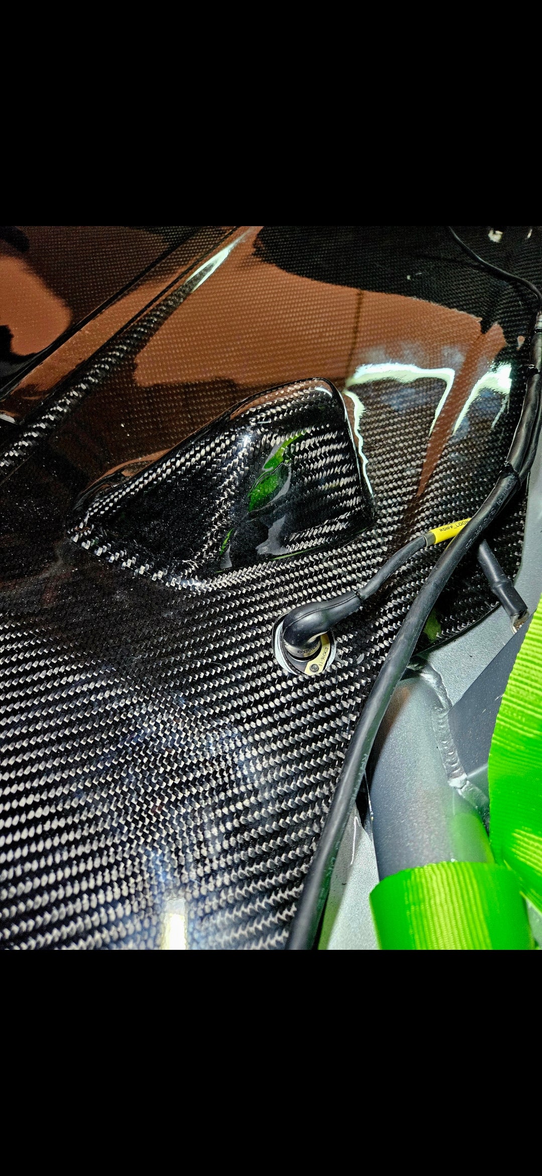 Skoda rs rally 2 spare wheel holder(carbon fibre)