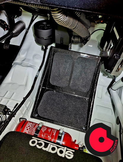 Lancia Ypsilon rally4 foot rests(carbon fibre)