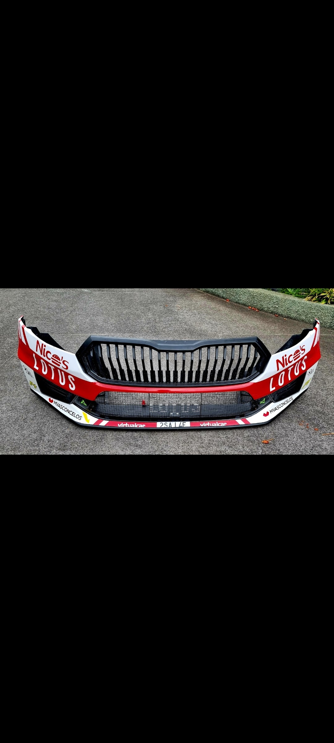 Skoda rs rally 2 front lip protector (fibreglass)