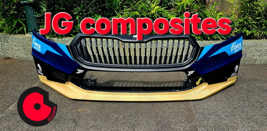 Skoda rs rally 2 front lip protector (fibreglass)
